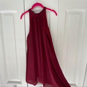 Socialite Burgundy Dress